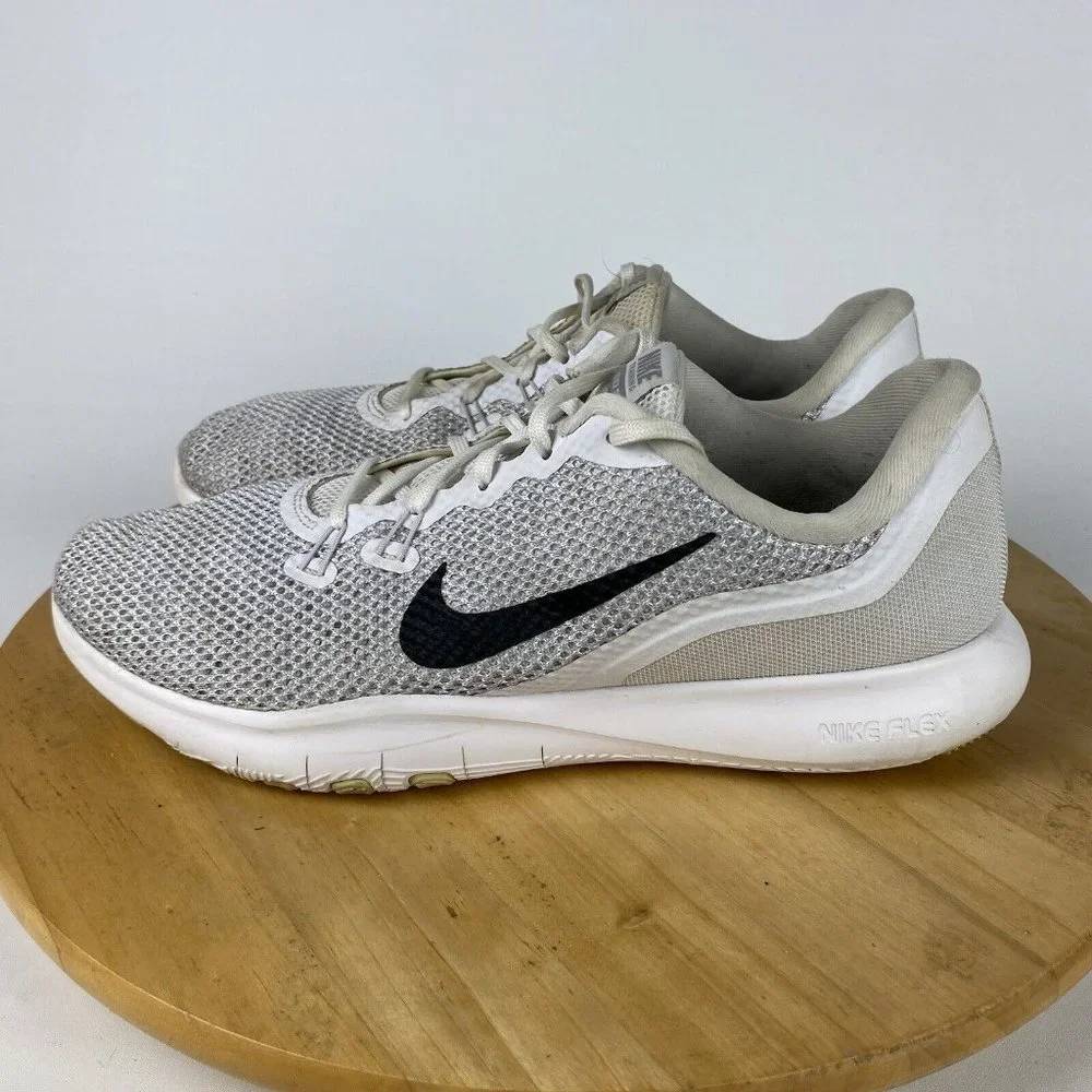 Nike Flex Trainer Womens Size 11 White Shoes Sneakers‎ Running 898479-100